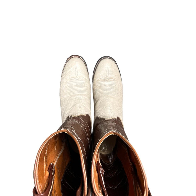 Vintage Tony Lama "Ostrich Quilled" Boots