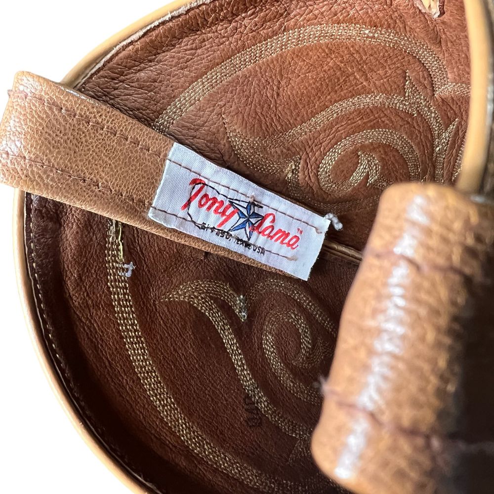 Vintage Tony "Lama Full Quill Ostrich" Boots